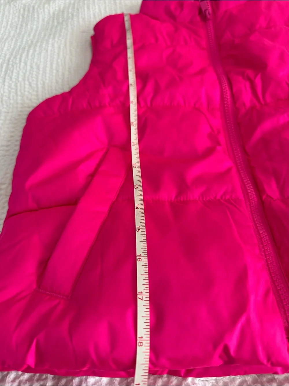 GAPKids Girls Bright Hot Pink Puffer Vest for Kids